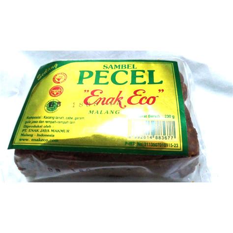 Jual Bumbu Sambel Pecel ENAK ECO Sedang Pedas 230 Gr Shopee