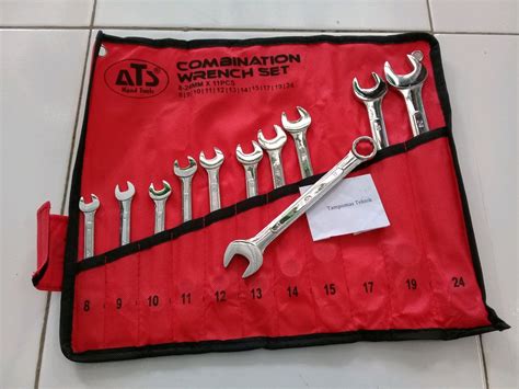 Jual Kunci Ring Pas Set 8 24mm ATS Ring Pas Set Kunci Bengkel Di Lapak