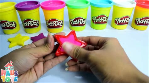 Play And Learn Colours With Play Doh Stars Smiley Face Fun For Kids By