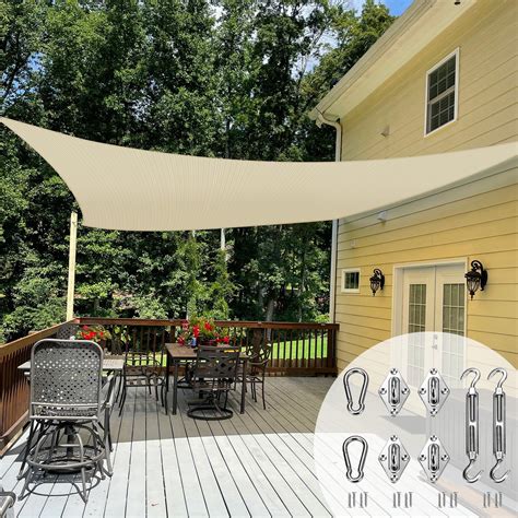 Tang Sun Shades Depot Sun Shade Sail X Beige Canopy Rectangle