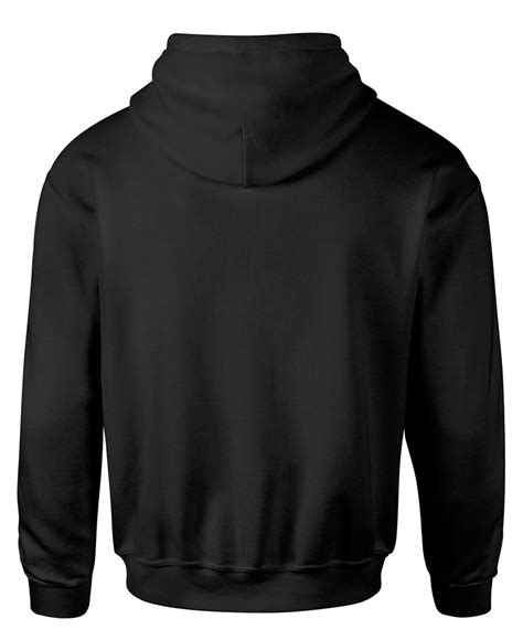 Mens Black Pullover Hoodie