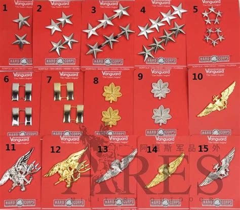 Promo WW2 US ARMY OFFICER UNIFORM STAR GENERAL RANK INSIGNIA METAL