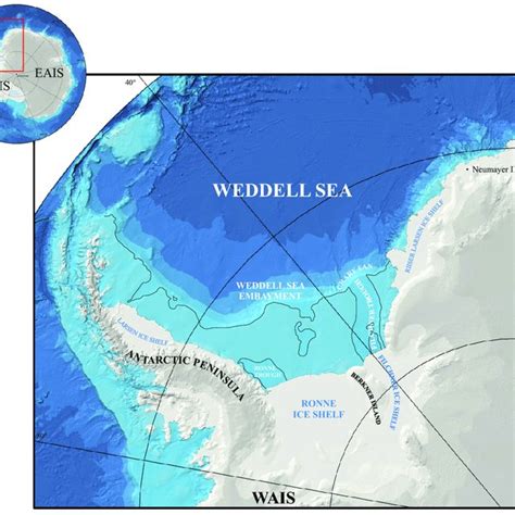 Map Of The Weddell Sea With Core Locations Of The Ggcs Ps1622 3 And