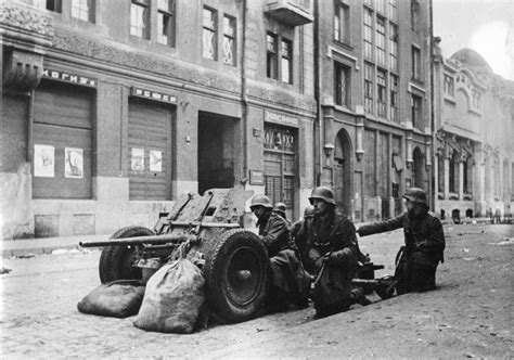 A German Pak Anti Tank Gun In The Streets Of Kharkov October