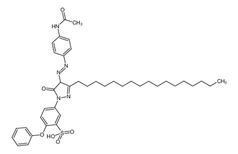 Ácido E 5 4 4 acetamidofenil diazenil 3 heptadecil 5 oxo 4