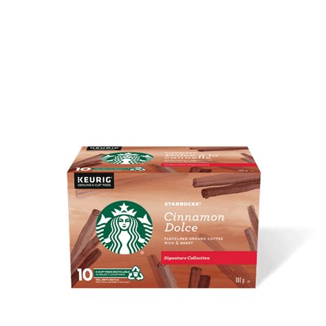 Starbucks Flavored Ground Coffee Cinnamon Dolce 10 K Cups