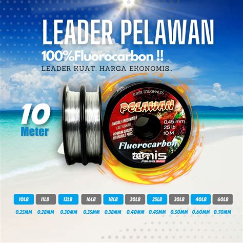 Jual Leader Pelawan Fluorocarbon M Senar Murah Shopee Indonesia