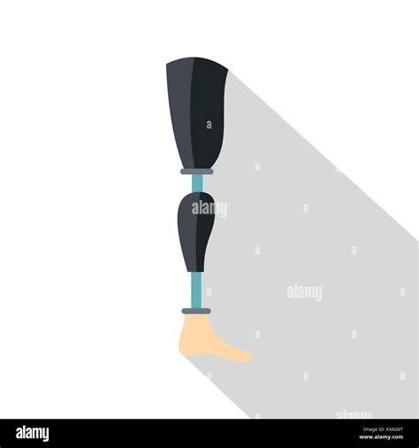 Prosthesis Leg Icon Flat Style Stock Vector Image And Art Alamy