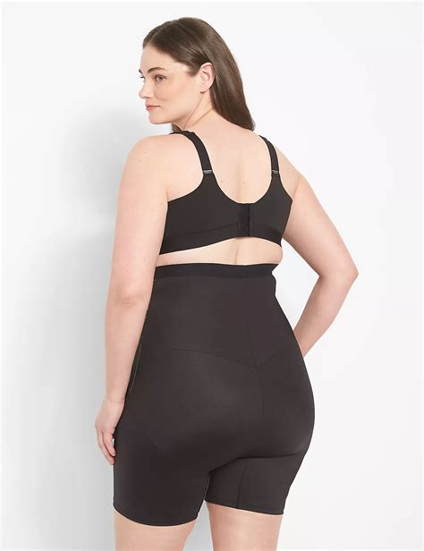 Level 3 Contouring High Waist Thigh Shaper With Lace Inserts Lanebryant