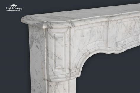 19th Century Statuary Carrara Marble Surround