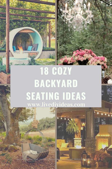 18 Cozy Backyard Seating Ideas Live Diy Ideas Backyard Seating