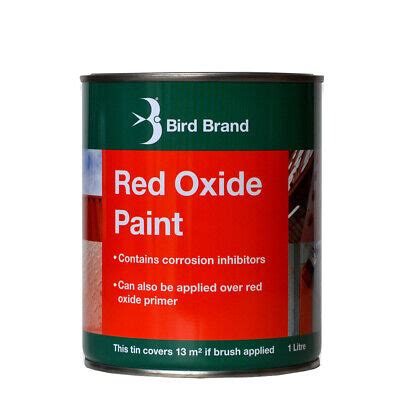 Bird Brand Red Oxide Gloss Paint Zinc Oxide Rust Inhibitor Steel Pipes