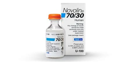 Novolin 7030 Relion 100 Unitsml 10ml Vial