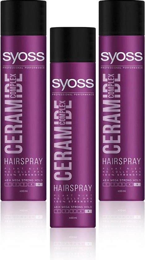 Syoss Haarspray Haarlak Ceramide Complex Voordeelverpakking 3 X