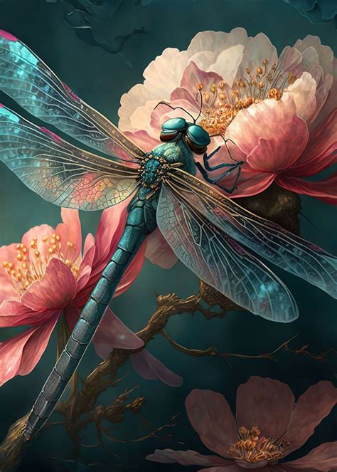 Pretty Dragonfly Art