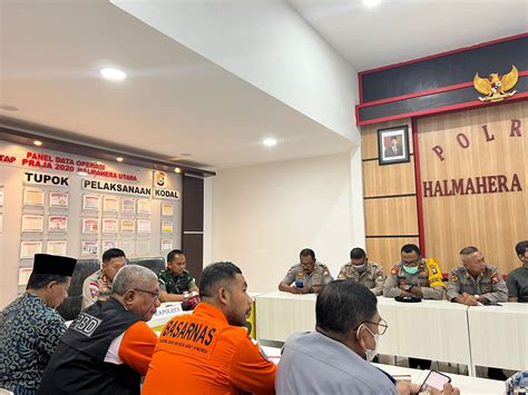 Polres Halmahera Utara Gelar Rakor Lintas Sektoral Jelang Hari Raya