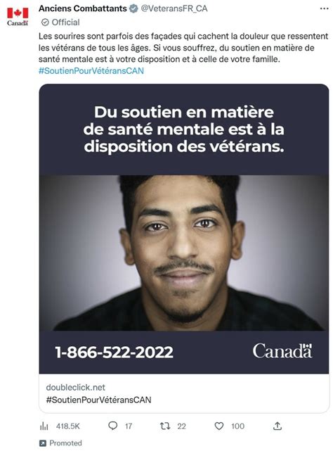 Donc les vétérans de l armée canadienne qui ont des problèmes de santé