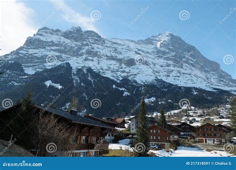 The Famous Mountain Village Of Grindelwald Switzerland Grindelwald Is