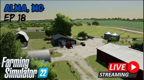 🔴live Harvest Time On Alma Farming Simulator 22 Youtube