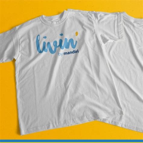 Jual Kaos Livin By Mandiri Baju Mandiri Seragam Livin Bank Mandiri