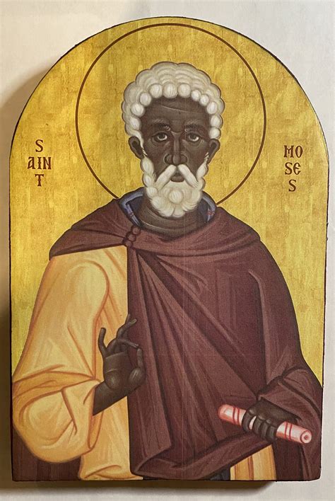 Saint Moses The Strong Icon Etsy