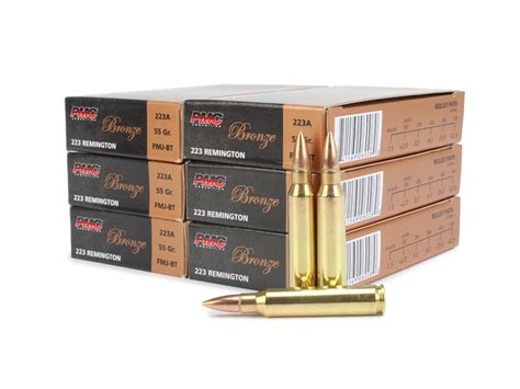 PMC Bronze 223 55GR FMJ Ammunition 20 Rounds 8 99