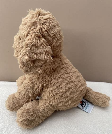 Jellycat Medium Fuddlewuddle Puppy Dog Soft Toy Baby Comforter Tan