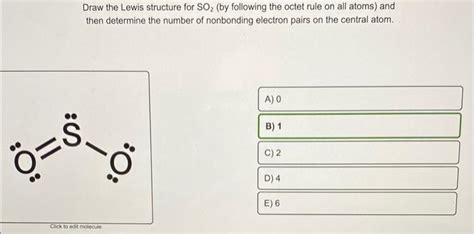 Solved Draw The Lewis Structure For SO2 By Following The Chegg