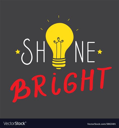 Shine bright Royalty Free Vector Image - VectorStock