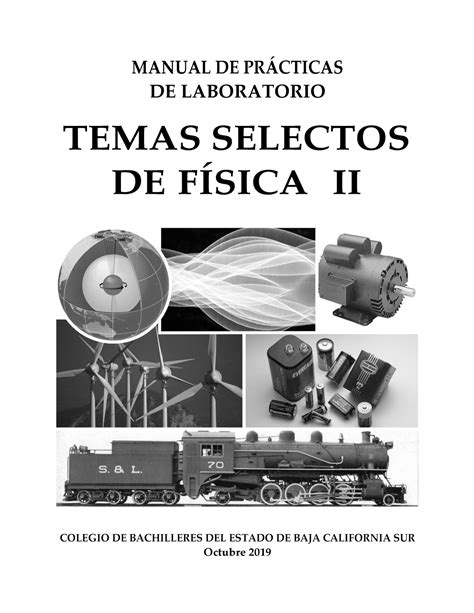 Manual De Practicas De Laboratorio Temas Selectos Fisica Ii Manual De