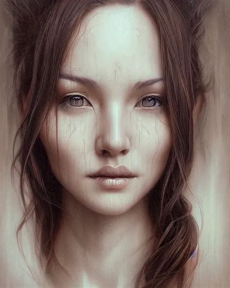 Carved Wood Beauty Portrait By Artgerm And Wlop Stable Diffusion