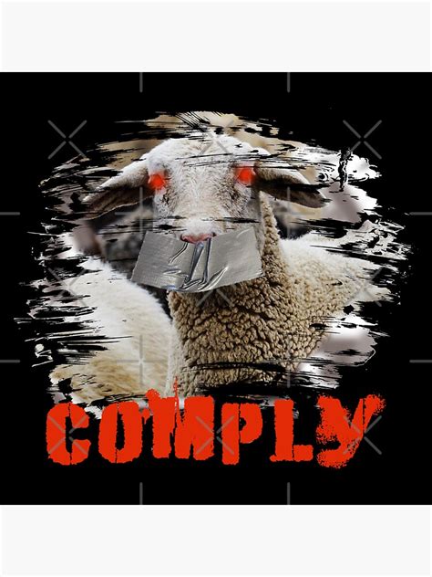 Comply Wake Up Sheeple Sticker For Sale By Artofrebellion Redbubble