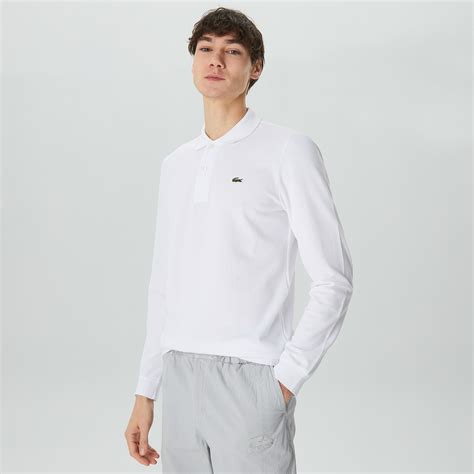 Lacoste Erkek Classic Fit Uzun Kollu Beyaz Polo Kadin Kadin