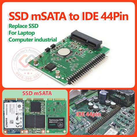 Adapter chuyển đổi SSD mSATA sang IDE ATA 44pin 2 5 inch Dùng lắp đặt