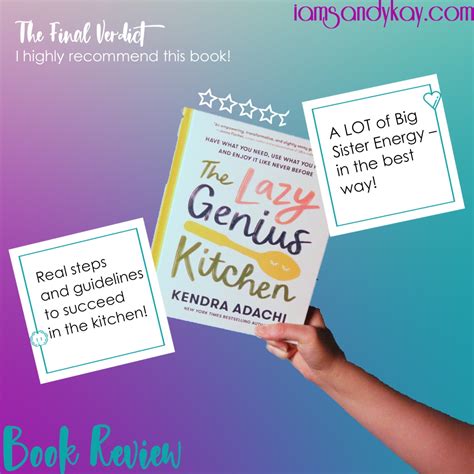 Book Review The Lazy Genius Kitchen I Am Sandy Kay