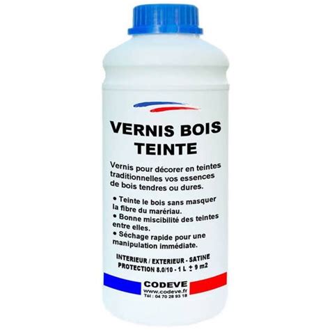 Vernis Bois Teinte Pot L Codeve Bois Ch Ne Moyen Cdiscount