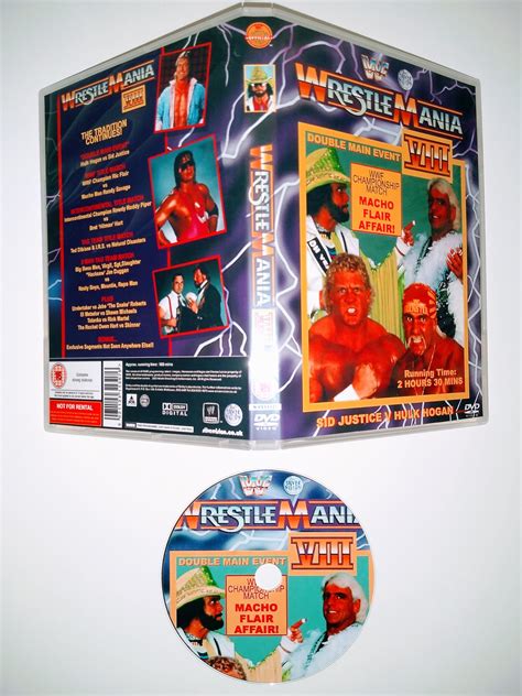 WWF 1992 WRESTLEMANIA 8 DVD Case Etsy