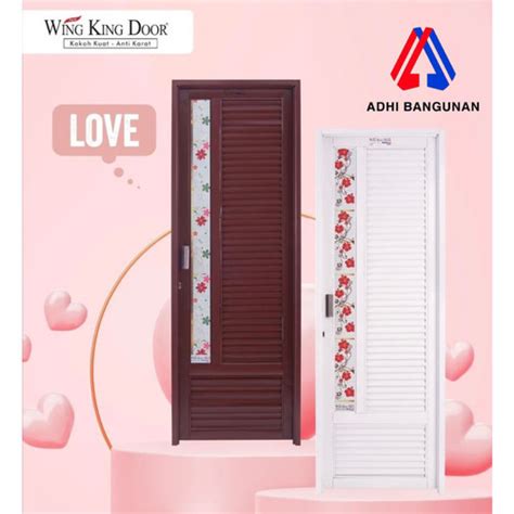 Jual Pintu Kamar Mandi Wing King Door Galvalum Cokelat Kota Bandung