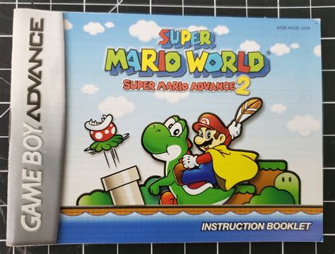 Super Mario World Super Mario Advance 2 Gameboy Advance Gba Video Game