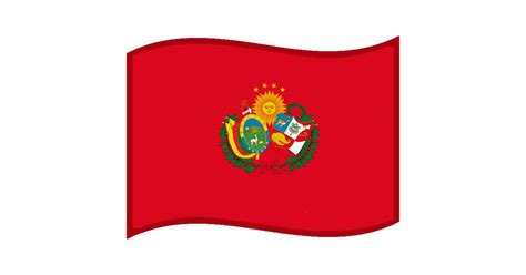 Peru-bolivian confederation flag google emoji by victor3389 on DeviantArt