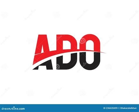 Ado Letter Initial Logo Design Vector Illustration Cartoondealer