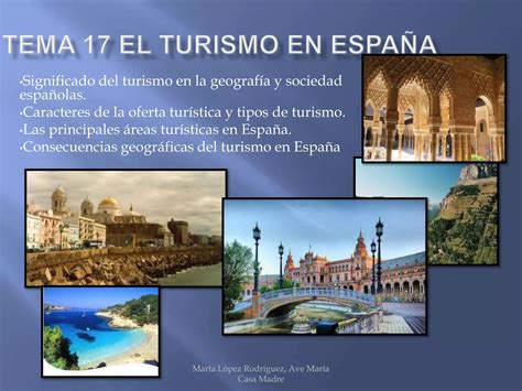 Tema 17 el turismo en españa PPT Descarga Gratuita