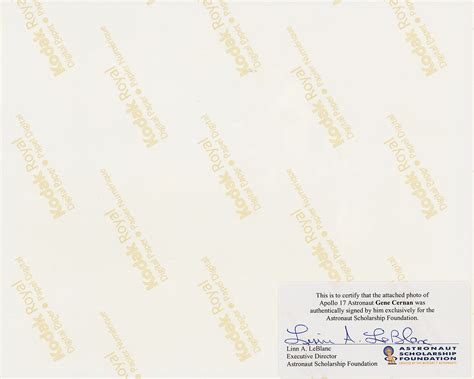 Gene Cernan Signed Photograph Rr Auction