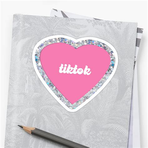 "TikTok" Sticker by gmgred | Redbubble