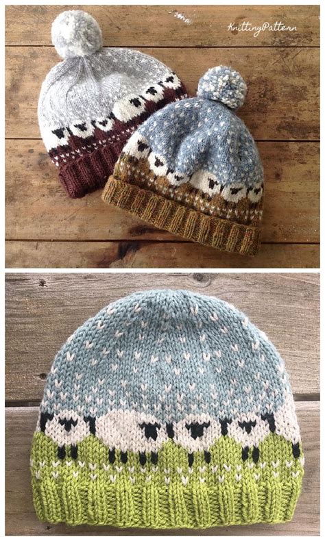 Knit Fair Isle Sheep Hat Free Knitting Pattern & Paid - Knitting ...