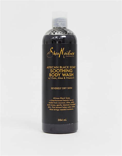 Shea Moisture African Black Soap Soothing Body Wash 384ml Asos