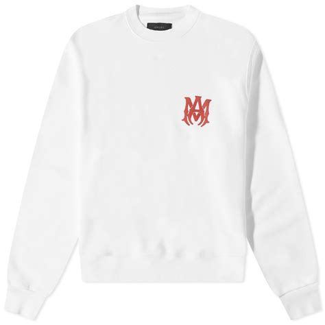 Amiri Ma Logo Crew Sweat White End Gb