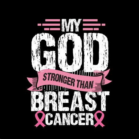 My God Is Stronger Than Breast Cancer Png Chris Tian Etsy