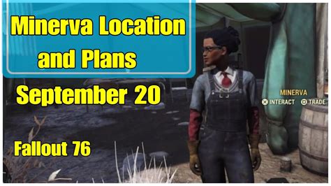 Fallout 76 Minerva Locations Plans In One Minute September 20 YouTube