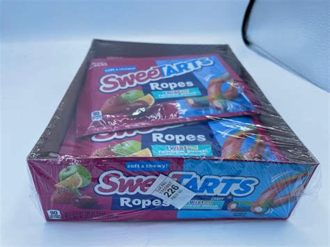 Lot - sweet tarts ropes displpay of 12